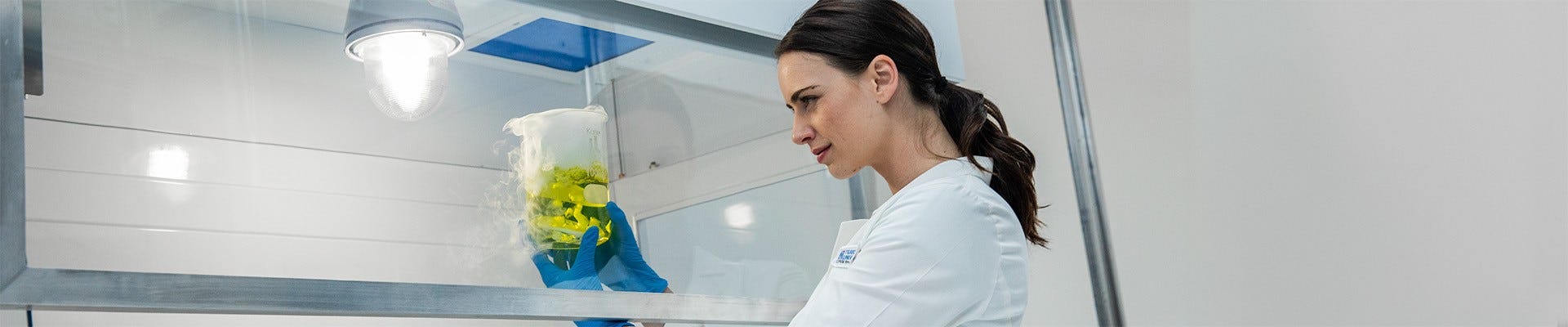 Ductless fume hoods from Terra Universal use carbon filtration to render the air safe before releasing it back into the immediate surroundings