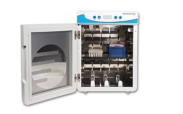 Open UVClave™ Chamber with shelves for test samples and tools