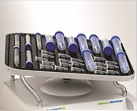 Benchwaver 3D Rocker with tubes and microtubes on included non-slip mat