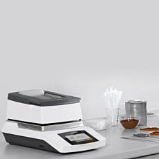 Sartorius MA37 Infrared Moisture Meter with Touchscreen along with culture samples and lab tools