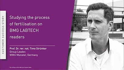 Video Studying the process of fertilisation on BMG LABTECH readers