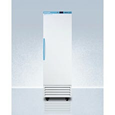 upright freezer with closed door