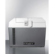 center view of closed portable refrigerator/freezer
