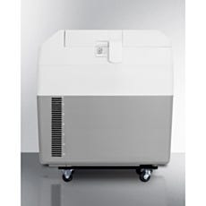 center view of closed portable refrigerator/freezer