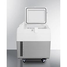 center view of closed portable refrigerator/freezer