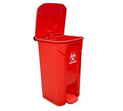 Hands-free biohazard bins