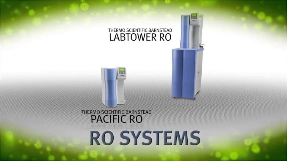 Overview of Barnstead-brand water purification systems available from Thermo Scientific