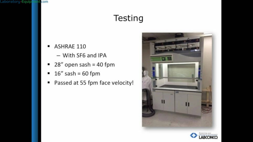 Video overview webinar by Labconco sales associate pitching the Protector Echo Filtered Fume Hood