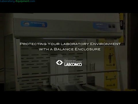 Video by Labconco discussing the uses of their balance enclosures and proper, safe use