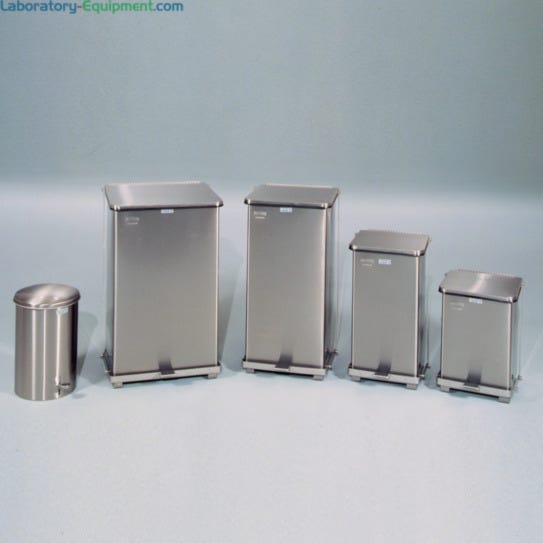 Cleanroom Waste Receptacles by Rubbermaid | Laboratory Equipment