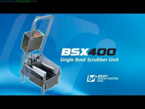 BSX400-DAF Single Wet Boot Scrubber Video by Best Sanitizer