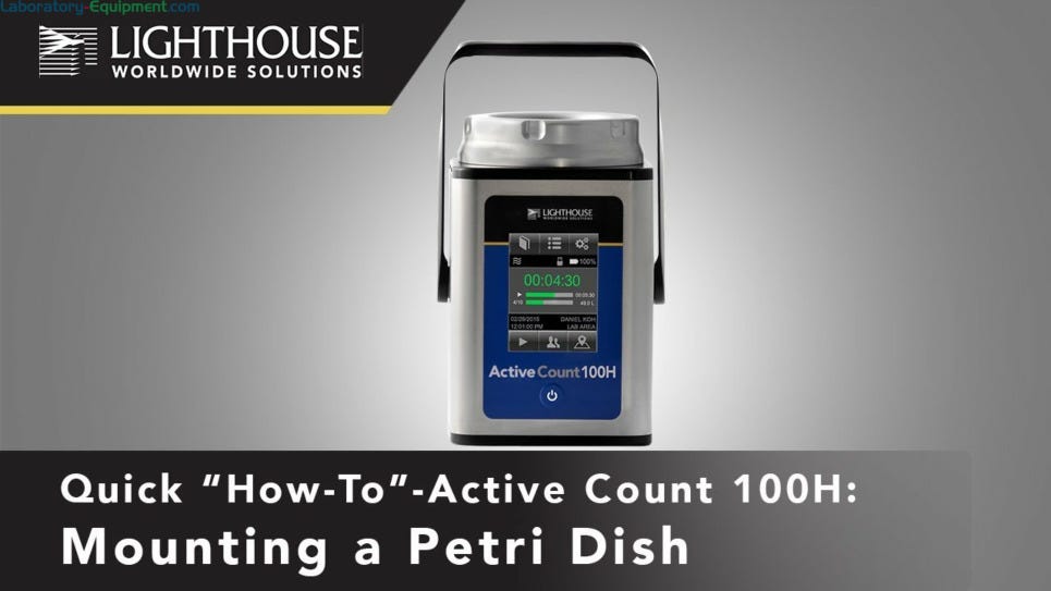 How to Remove the Petri Dish on Lighthouse ActiveCount Viable Air Samplers by LWS