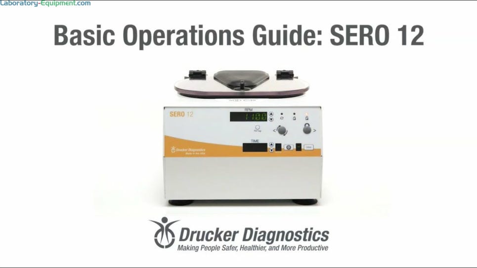 Video Playlist for SERO 12 Blood Banking Centrifuge by Drucker Diagnostics