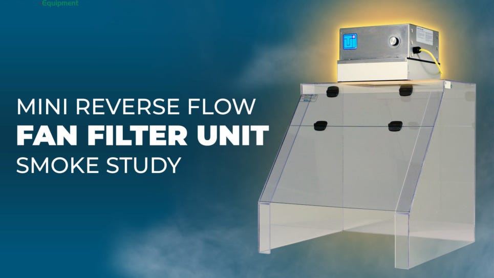 Video of a smoke test for Terra's low profile mini fan filter unit