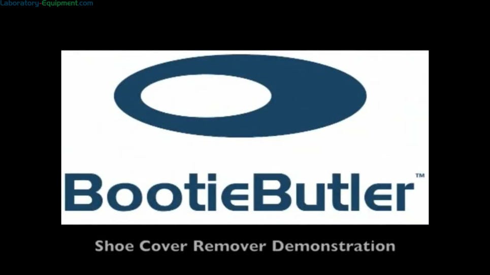 Automatic shoe cover remover shown in short video