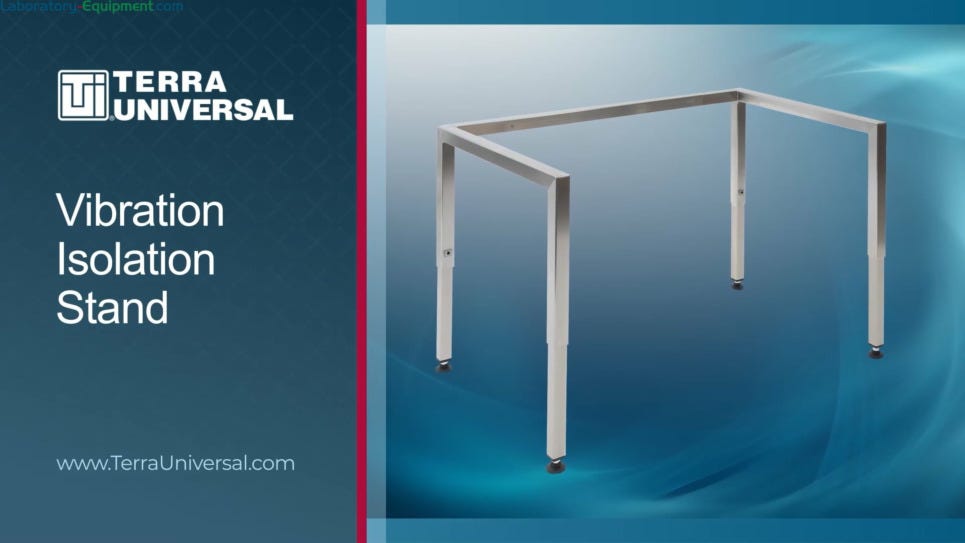 Vibration Isolated Table; 24" W x 30" D, 304 Stainless Steel Top, Fixed