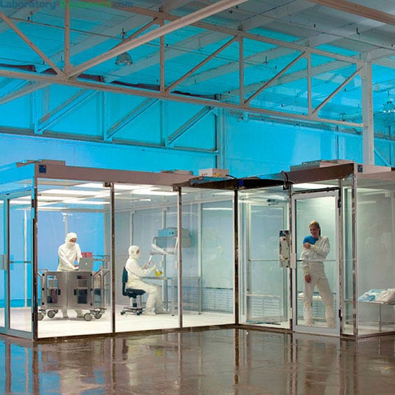 ValuLine Gowning Room; Hardwall, Static-Dissipative PVC Panels, 6'W x 6 ...