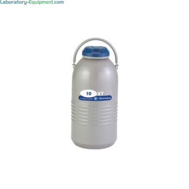 TW 10XT for long-term LN2 storage at cryogenic temperatures has a 10L capacity, an 100-day static hold time and a lockable lid; includes six 5