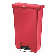 13 Gal. Red Step-On Container  |  1457-18A displayed
