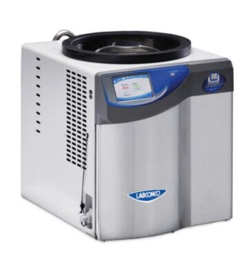 FreeZone 4.5L -50C Freeze Dryers by Labconco with Lyo-Works real time touchscreen display  |  6923-34A displayed