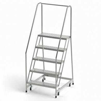 5 steps industrial rolling ladder with 30