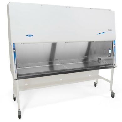 Labconco's Class II A2 biosafety cabinet is made with leak-tight 304 stainless steel and tempered safety glass | 3642-PP-01 displayed