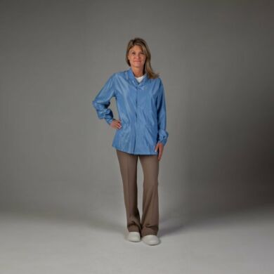 Short labcoat in NASA Blue from Uniform Technology