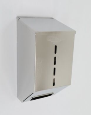 Stainless Steel Wall Mounted 1 Chamber Glove Dispenser  |  4952-80-2 displayed