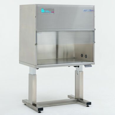 BioSafe® Vertical Laminar Flow Benchtop hood utilizes positive pressure laminar airflow  |  1675-60-48 displayed