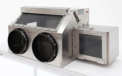 ISO-compliant Smart® inert atmosphere glove box; stainless steel; maintains a sterile, ESD-safe, inert environment for medical device assembly; optional inert g  |  3305-34A displayed