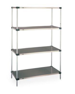 18-gauge Type 304 Stainless steel with black epoxy corners and raised ship’s edge