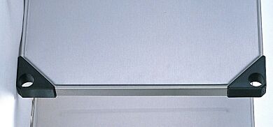 Solid stainless steel shelf. Product details may differ.  |  1301-00 displayed