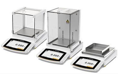Modular Cubis II Precision Balances are available with a control unit, draft shield, ionizer or software on select models  |  5704-20 displayed