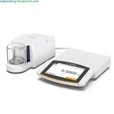 Sartorius Cubis II balances with a glass motorized can be configured to satisfy a multitude of lab weighing applications