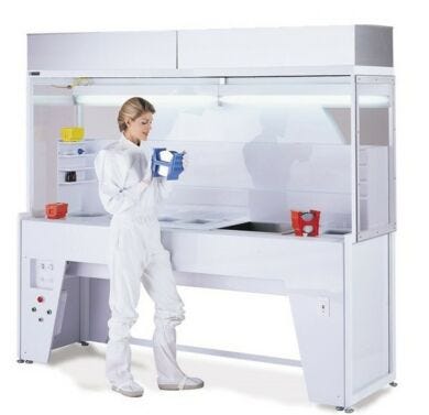 Shown: Narrow Profile Hood with optional wet station  |  1690-95 displayed