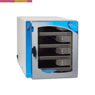 Labconco Lyph-Seal Tray Dryer includes four heated shelves and a sample temperature probe