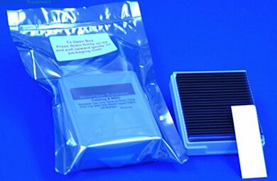 All substrate slides are compatible with a variety of Arrayit instruments, tools and consummables  |  3031-47 displayed