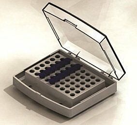 Contains precision contoured wells for uniform thermal transfer | 2824-09 displayed