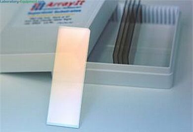 All substrate slides are compatible with a variety of Arrayit instruments, tools and consummables  |  3031-61-F displayed