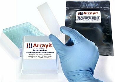 All substrate slides are compatible with a variety of Arrayit instruments, tools and consummables  |  3031-51 displayed