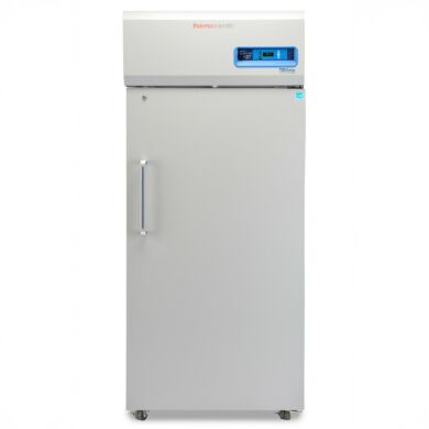 Single-solid door 827L TSX High-Performance Refrigerator by Thermo Fisher Scientific includes 4 shelves and casters; GMP Clean Room Class A/ISO 6 compatible | 1621-14 displayed