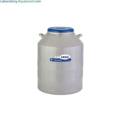 TW LS4800 Cryogenic Refrigerator has a 130L liquid or vapor LN2 capacity, an aluminum body with magniformed necktube; stores 4800 2ml vials | 6900-12 displayed