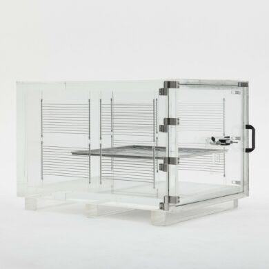 Acrylic vacuum desiccator cabinet with 1.5'' thick walls supporting full vacuum to 29.9'' Hg  |  5235-99 displayed