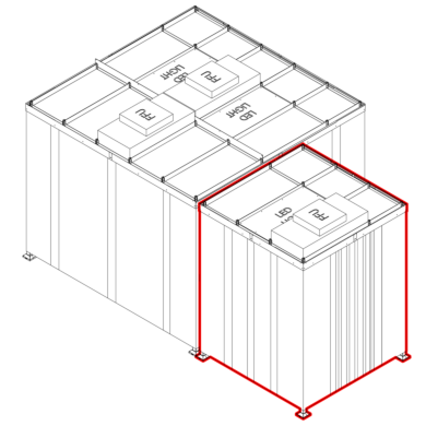 Add a gowning room to any softwall ValuLine cleanroom simply and easily  |  6600-PP-19 displayed