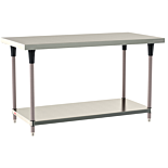 Standard TableWorx 304 Stainless Steel Workstations with Metroseal Legs and Under Shelf by Metro