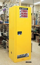 Yellow Slimline Safety Cabinets by Justrite
