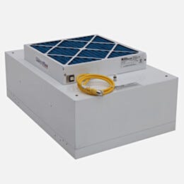 Fan Filter Unit; 2'x3', Integrated LED Light, RSR, HEPA, 240 V, Powder-Coated Steel
