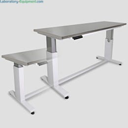 Work Station, ErgoHeight®; 304 Stainless Steel, Solid Top, 48