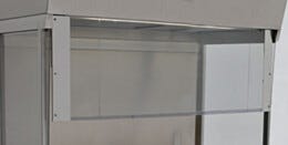 Sliding Shield; Static Dissipative PVC, for Vertical Laminar Flow Station, 96.25