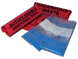 Biohazard Bag; Red, 24